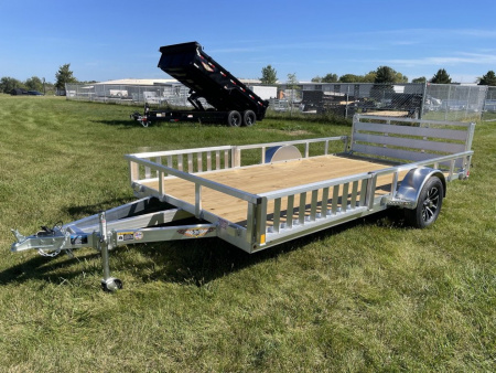 New 2026 H&H Trailers 82x14 Aluminum ATV Trailer Utility Trailer