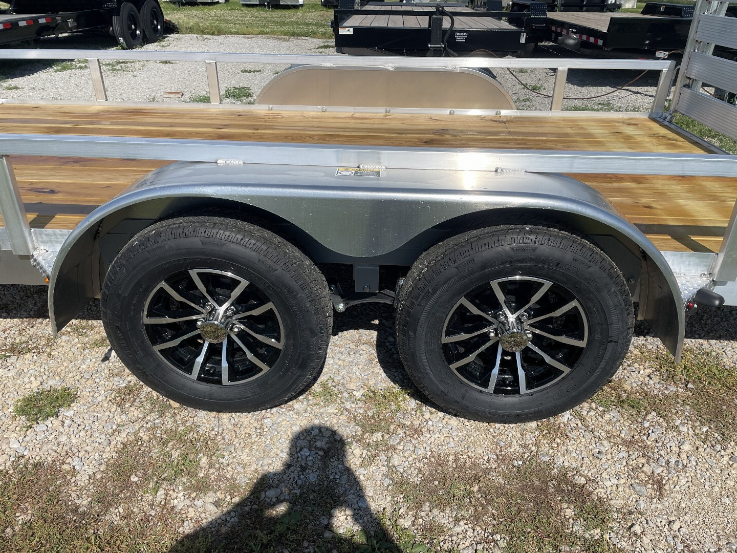 New 2026 H&H Trailers 82X14 Aluminum Rail Side Utility Tandem Utility Trailer