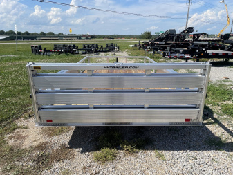 New 2026 H&H Trailers 82X14 Aluminum Rail Side Utility Tandem Utility Trailer