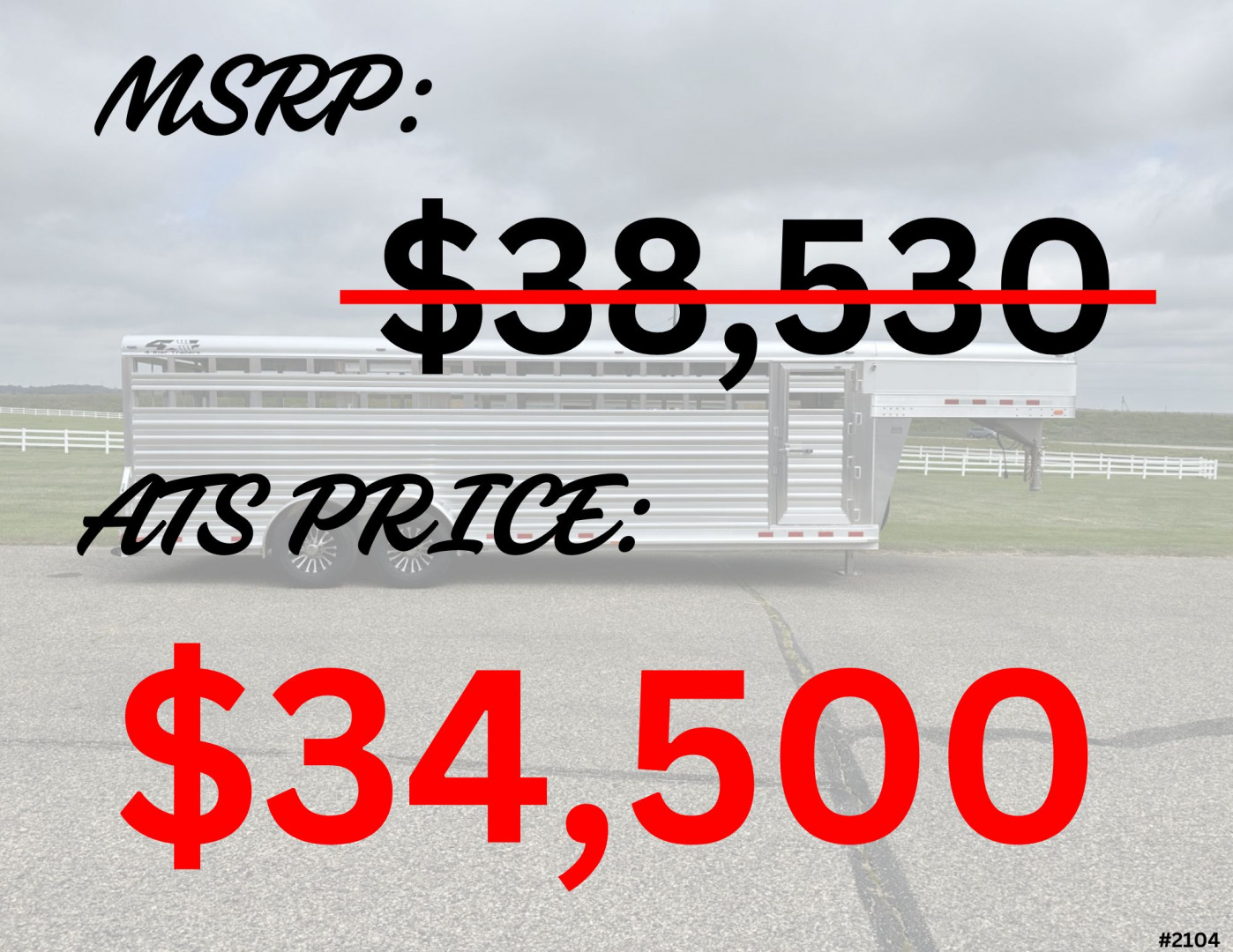 New 2026 4-Star Trailers 24' Deluxe GN Stock / Stock Combo Trailer