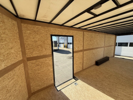 New 2026 Cross Blackout 8.5'x24' 10k Alpha Flat Top V-Nose Enclosed Car Hauler Cargo Trailer