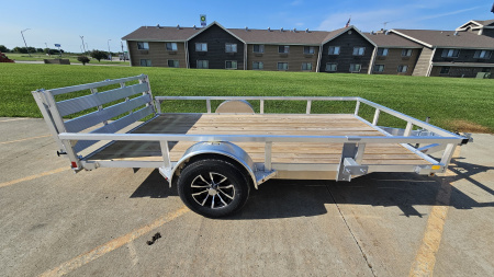 New 2025 H&H Trailers 76x12 Aluminum Rail Side, 3K Idler Utility Trailer