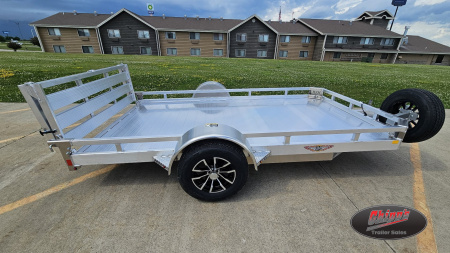 New 2025 H&H Trailers 76x12 Aluminum Rail Side, 3K Idler Utility Trailer