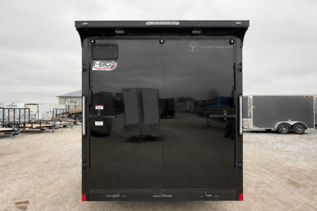 New 2026 Cross Blackout 7'x14' 7k Alpha Flat Top V-Nose Enclosed Cargo Trailer