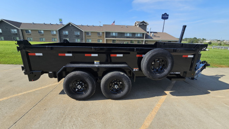New 2025 H&H Trailers 83 x 14 Telescopic I-Beam Dump Bumper Pull 14K Dump Trailer