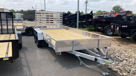 New 2026 Quality Steel and Aluminum 7x16 aluminum Utility Trailer