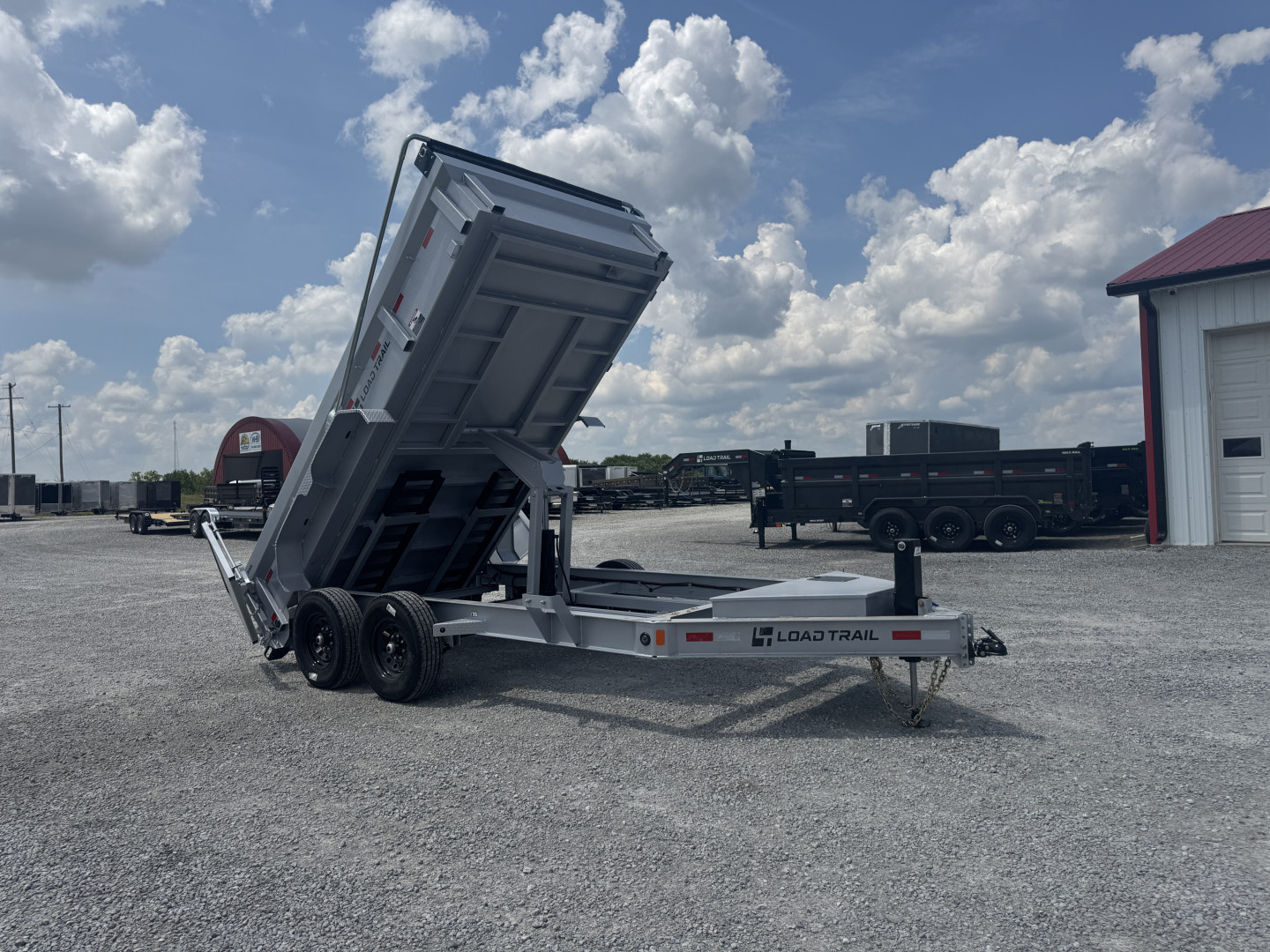 New 2026 Load Trail 83"x14' 14,000# Scissor Lift Dump Trailer