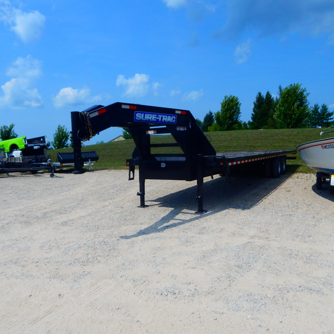 Used 2015 Sure-Trac 8.5x22 22.5k Gooseneck Deckover Trailer