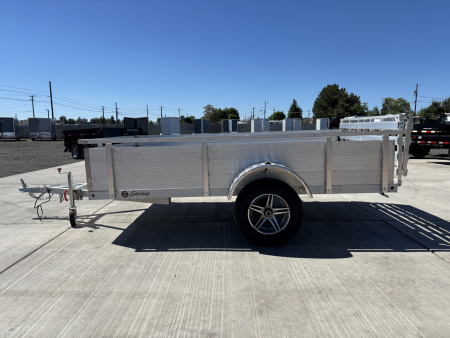 New 2025 Eagle 6X10 Sterling Aluminum Trailer 16’’ Solid Side Single Axle
