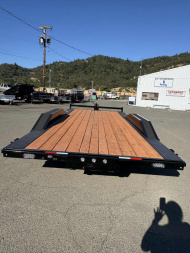 New CAR HAULER DRIVE OVER FENDERS 2026 10K VERSATILE HD718TA3 7X18 ROCK CRAWLER TRAILER BLACK