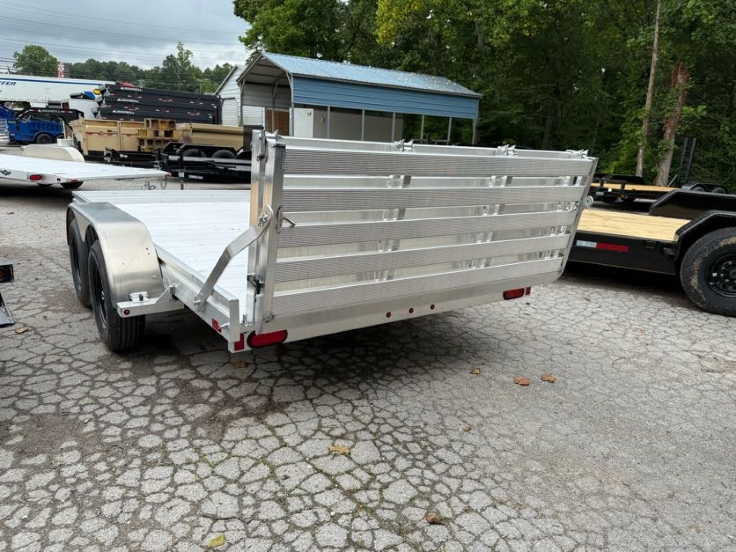 New 2026 Aluma 7814ESA-TA-EL-BT Utility Trailer