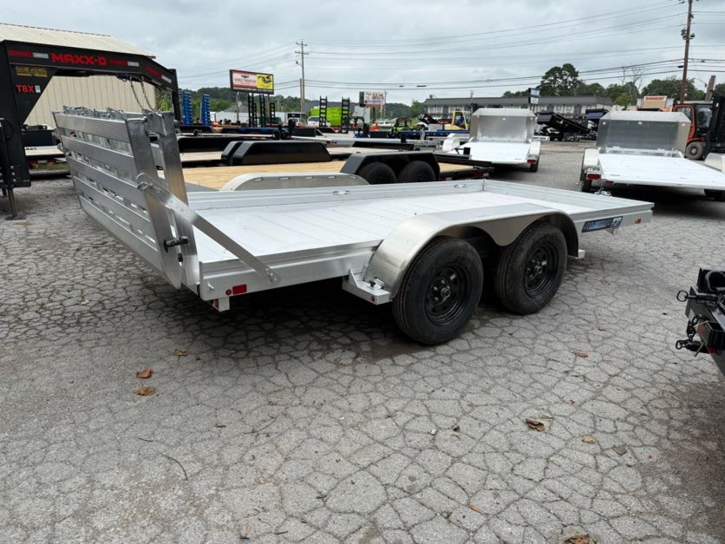 New 2026 Aluma 7814ESA-TA-EL-BT Utility Trailer