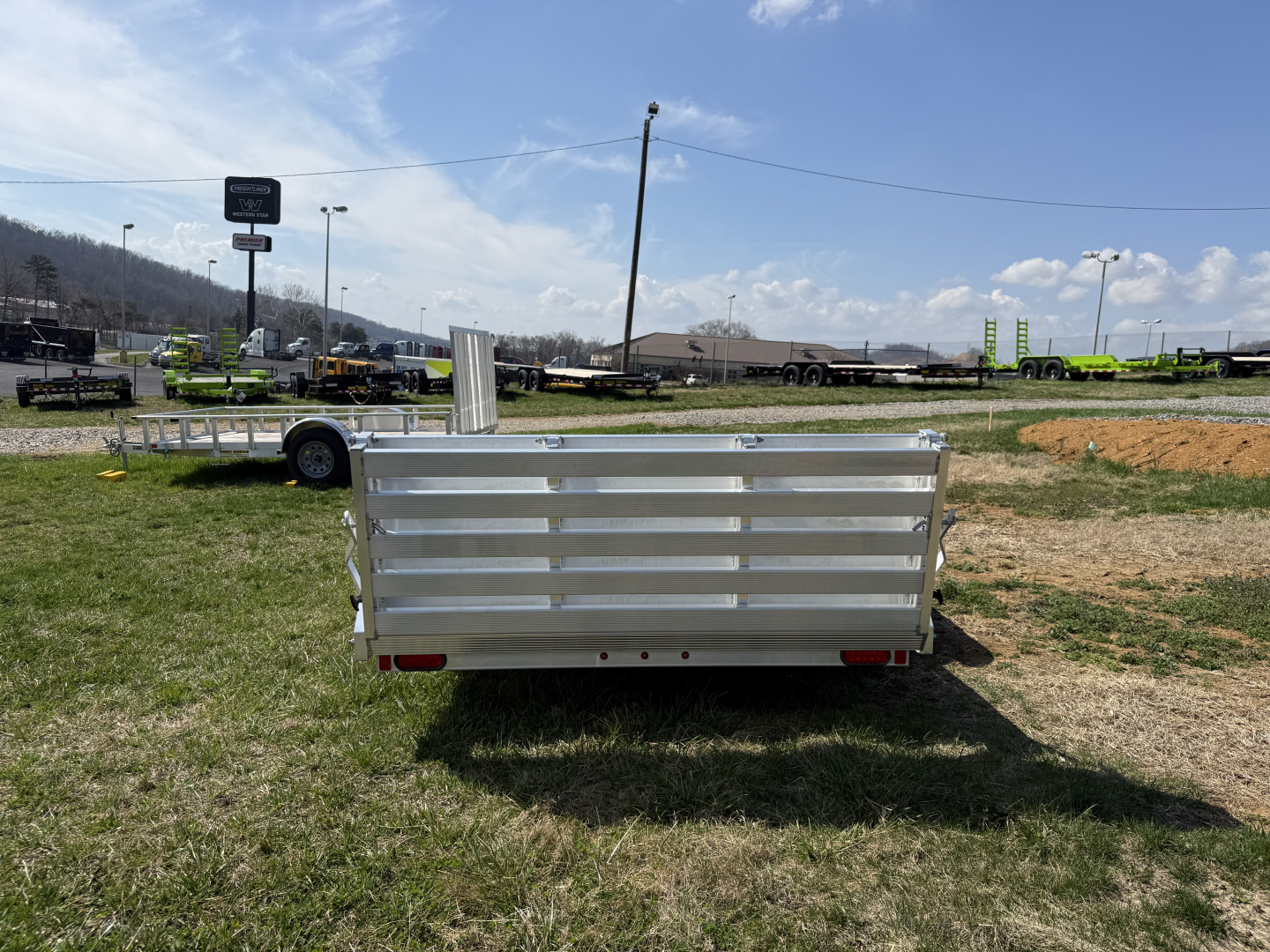 New 2026 Aluma 7814TA-EL-BT-RTD 6'5 WIDE Utility Trailer