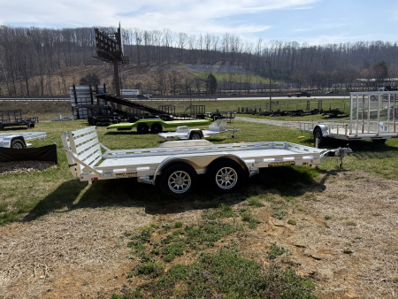 New 2026 Aluma 7814TA-EL-BT-RTD 6'5 WIDE Utility Trailer