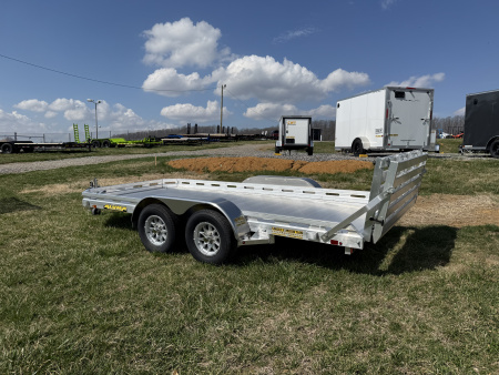 New 2026 Aluma 7814TA-EL-BT-RTD 6'5 WIDE Utility Trailer