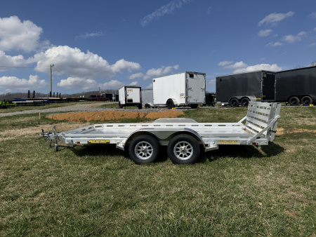 New 2026 Aluma 7814TA-EL-BT-RTD 6'5 WIDE Utility Trailer