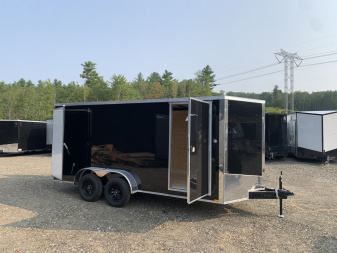 New 2025 Spartan 7X16 +2ft V-nose/6'6  interior height /Polycore Exterior / Barn Door - 7000GVW