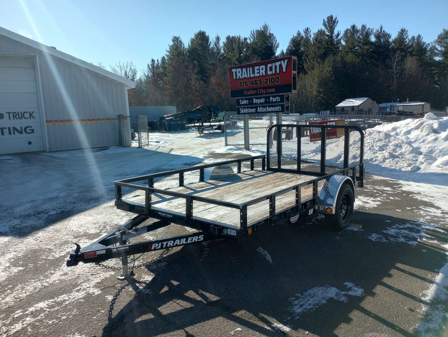 New 2026 PJ TRAILERS 77" Single Axle Channel Utility (U7) 12' Utility Trailer