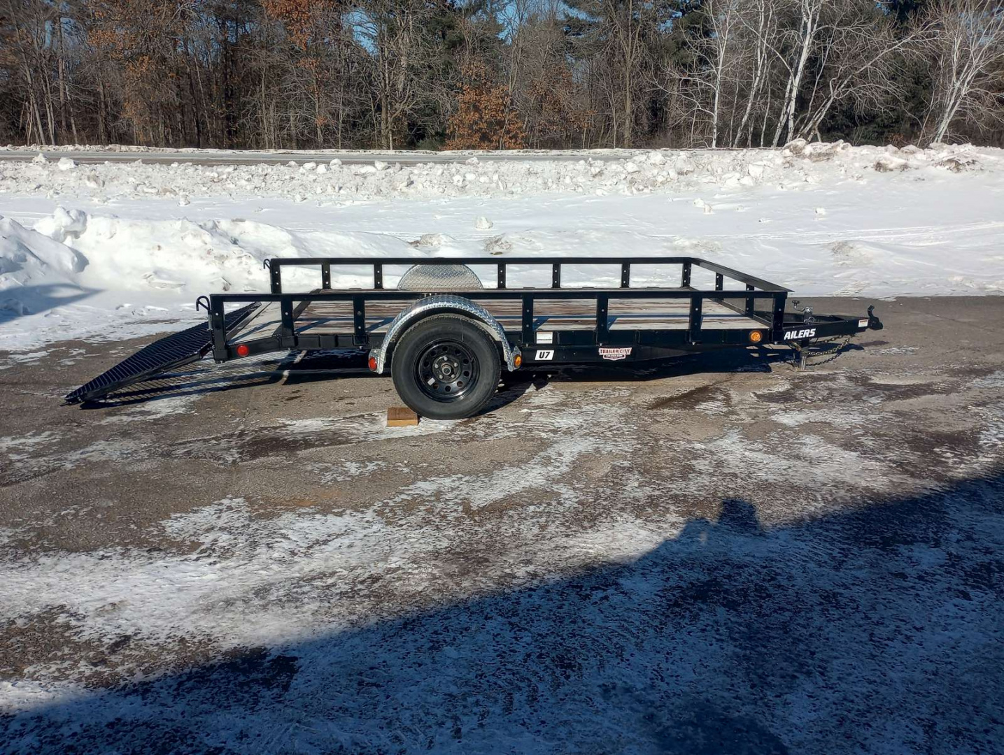 New 2026 PJ TRAILERS 77" Single Axle Channel Utility (U7) 12' Utility Trailer