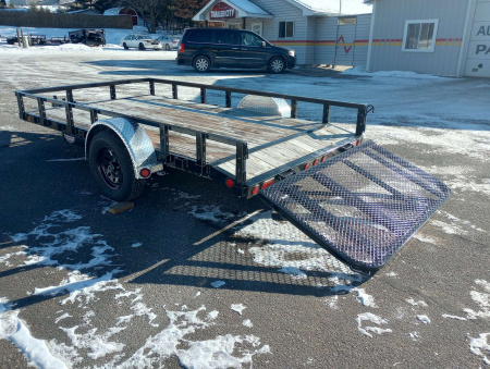 New 2026 PJ TRAILERS 77" Single Axle Channel Utility (U7) 12' Utility Trailer