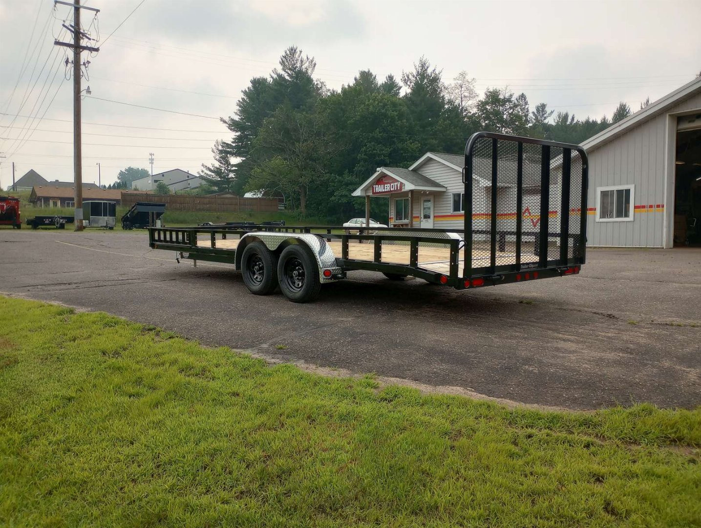 New 2026 PJ TRAILERS 83" Tandem Axle Utility (UL) 22' Utility Trailer-ATV Side Ramps