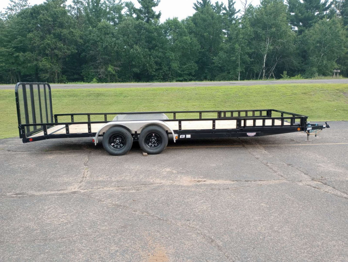 New 2026 PJ TRAILERS 83" Tandem Axle Utility (UL) 22' Utility Trailer-ATV Side Ramps