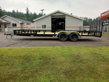 New 2026 PJ TRAILERS 83" Tandem Axle Utility (UL) 22' Utility Trailer-ATV Side Ramps