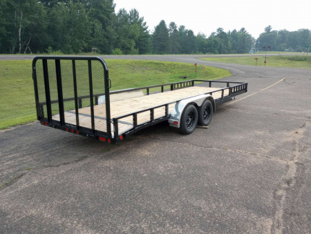 New 2026 PJ TRAILERS 83" Tandem Axle Utility (UL) 22' Utility Trailer-ATV Side Ramps