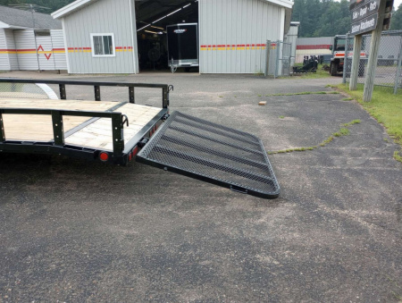 New 2026 PJ TRAILERS 83" Tandem Axle Utility (UL) 22' Utility Trailer-ATV Side Ramps