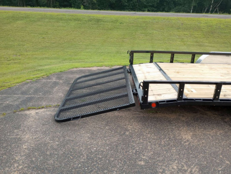 New 2026 PJ TRAILERS 83" Tandem Axle Utility (UL) 22' Utility Trailer-ATV Side Ramps