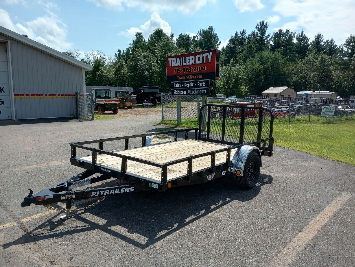 New 2026 PJ TRAILERS 77" Single Axle Channel Utility (U7) 12' Utility Trailer