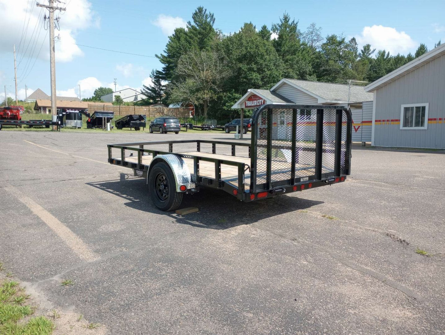 New 2026 PJ TRAILERS 77" Single Axle Channel Utility (U7) 12' Utility Trailer