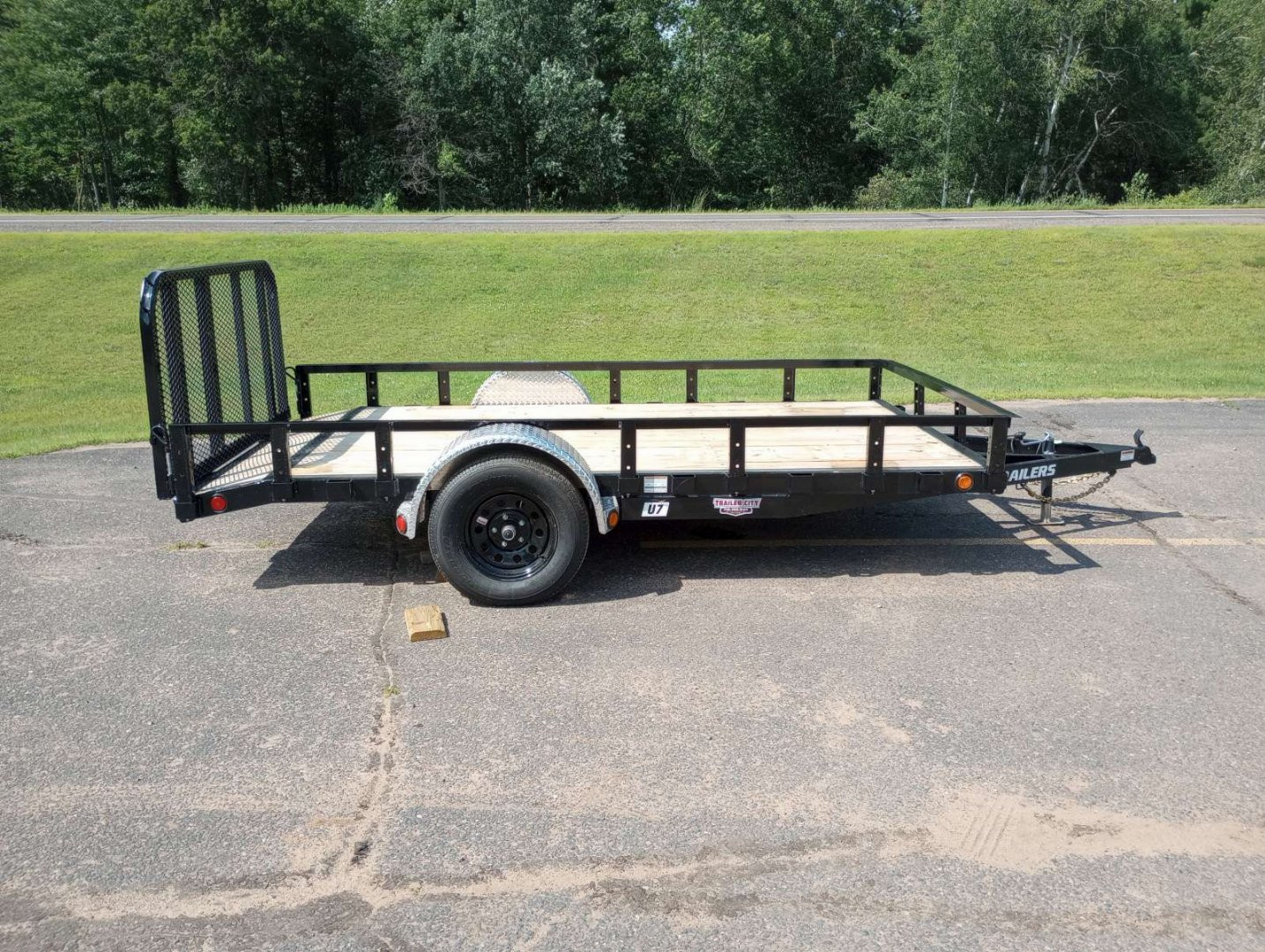 New 2026 PJ TRAILERS 77" Single Axle Channel Utility (U7) 12' Utility Trailer