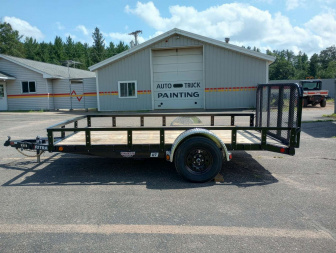 New 2026 PJ TRAILERS 77" Single Axle Channel Utility (U7) 12' Utility Trailer