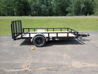 New 2026 PJ TRAILERS 77" Single Axle Channel Utility (U7) 12' Utility Trailer