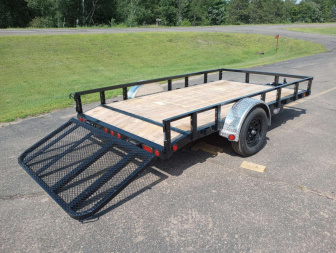 New 2026 PJ TRAILERS 77" Single Axle Channel Utility (U7) 12' Utility Trailer