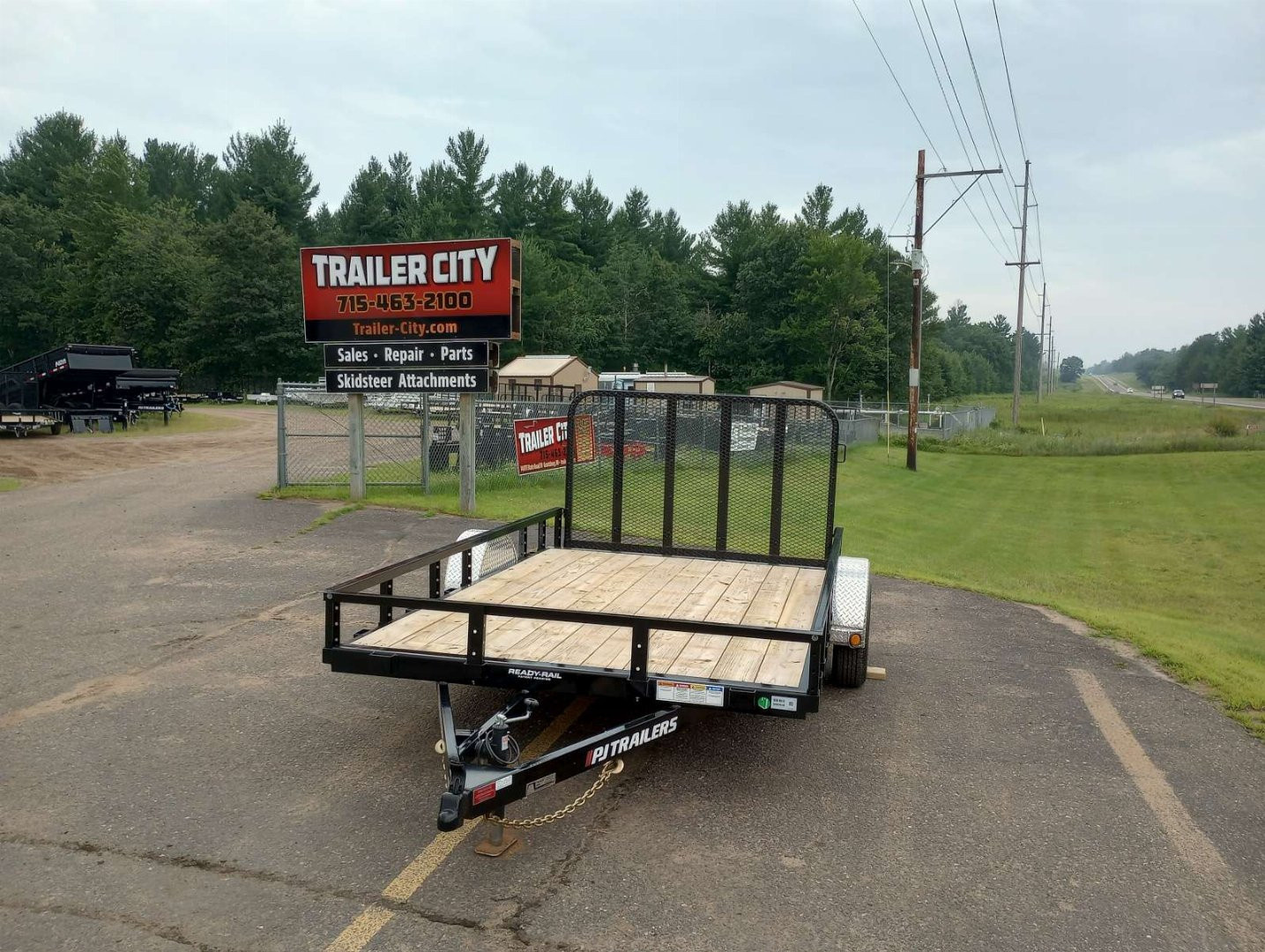 New 2026 PJ Trailers 83" Single Axle Channel Utility (U8) 12' Utility Trailer