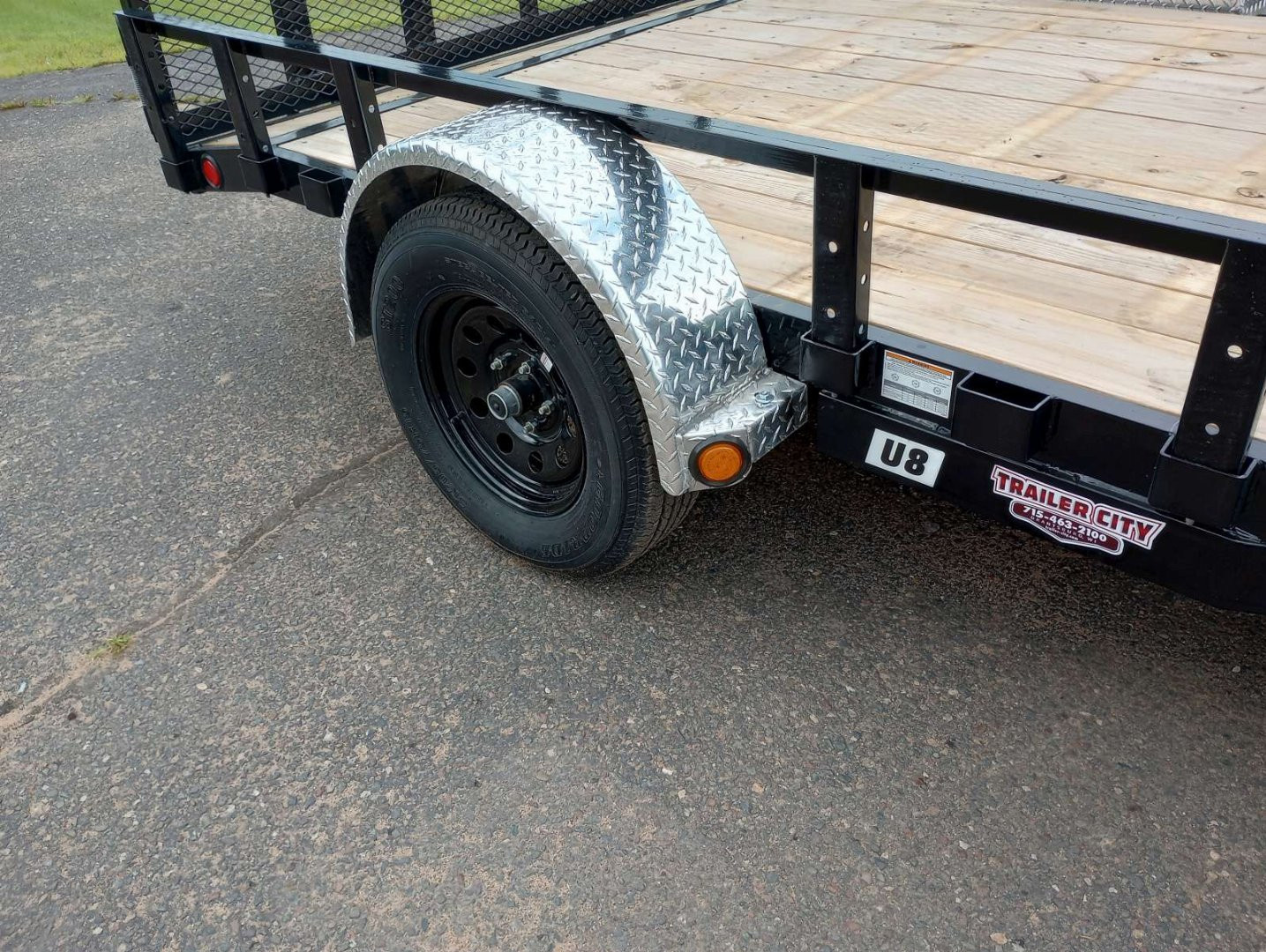 New 2026 PJ Trailers 83" Single Axle Channel Utility (U8) 12' Utility Trailer