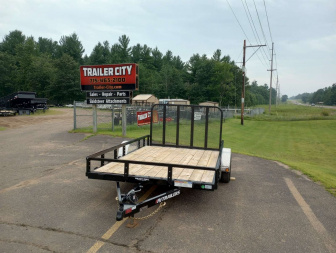 New 2026 PJ TRAILERS 83  Single Axle Channel Utility (U8) 12' Utility Trailer