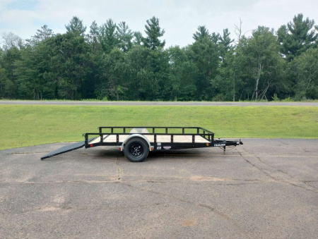 New 2026 PJ Trailers 83" Single Axle Channel Utility (U8) 12' Utility Trailer