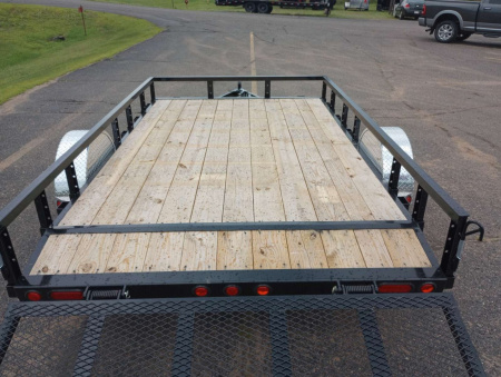 New 2026 PJ Trailers 83" Single Axle Channel Utility (U8) 12' Utility Trailer