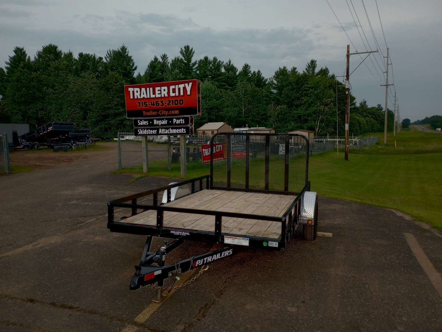 New 2026 PJ Trailers 83" Single Axle Channel Utility (U8) 12' Utility Trailer