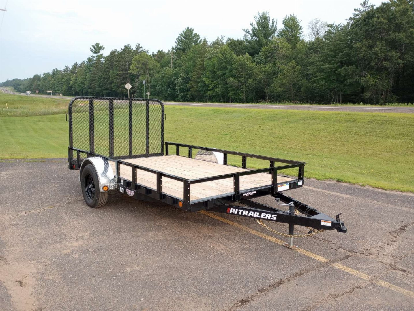 New 2026 PJ Trailers 83" Single Axle Channel Utility (U8) 12' Utility Trailer