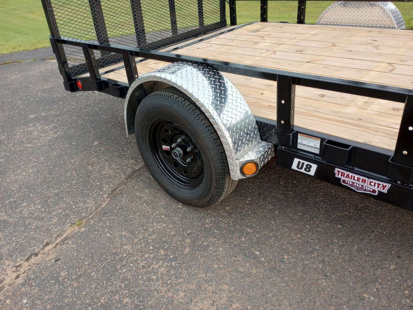 New 2026 PJ Trailers 83" Single Axle Channel Utility (U8) 12' Utility Trailer