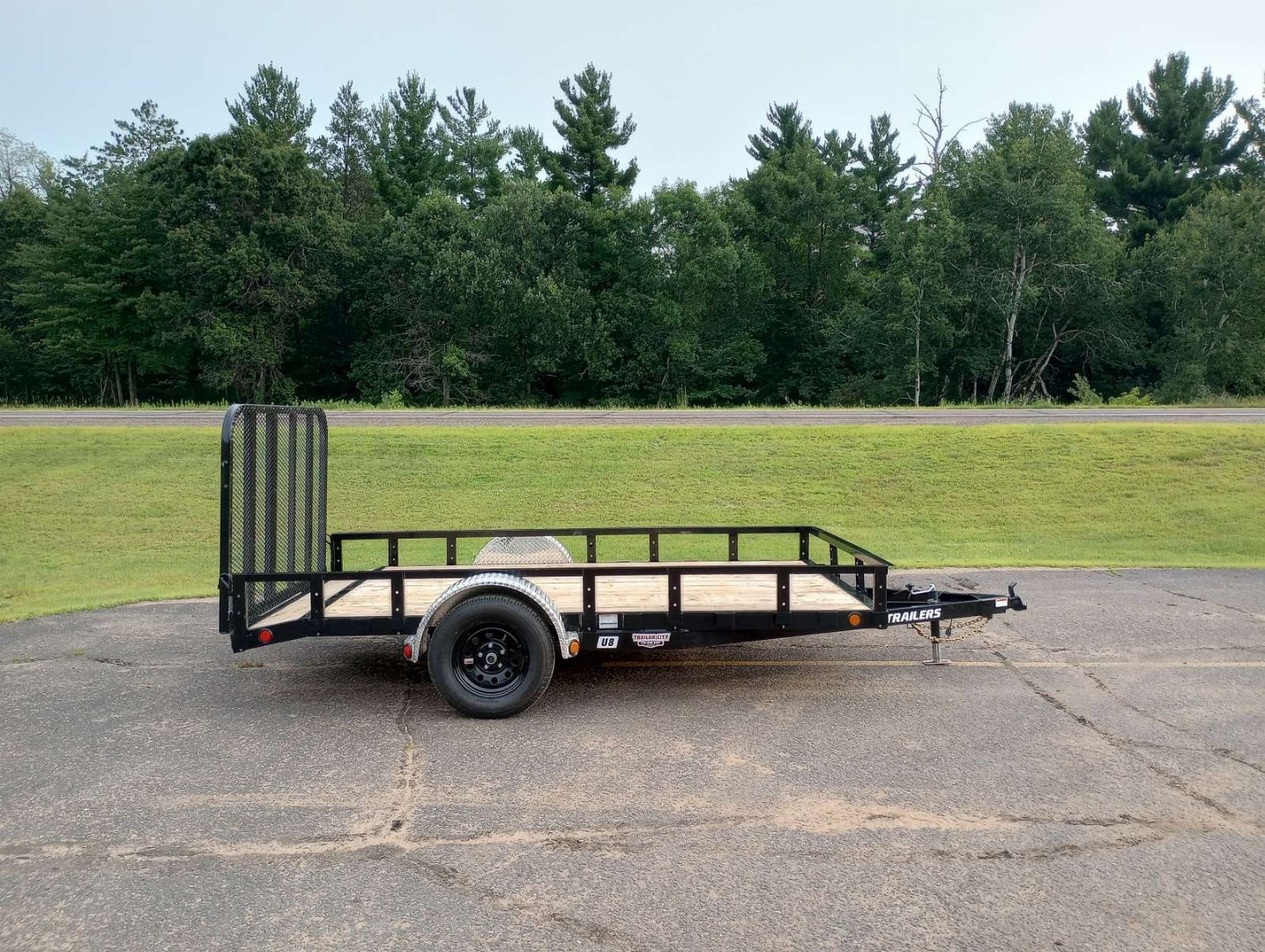 New 2026 PJ Trailers 83" Single Axle Channel Utility (U8) 12' Utility Trailer