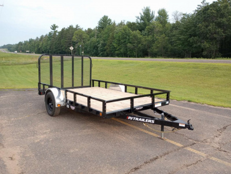 New 2026 PJ Trailers 83" Single Axle Channel Utility (U8) 12' Utility Trailer