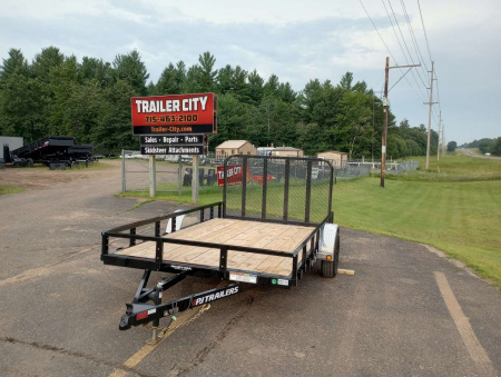 New 2026 PJ Trailers 83" Single Axle Channel Utility (U8) 12' Utility Trailer