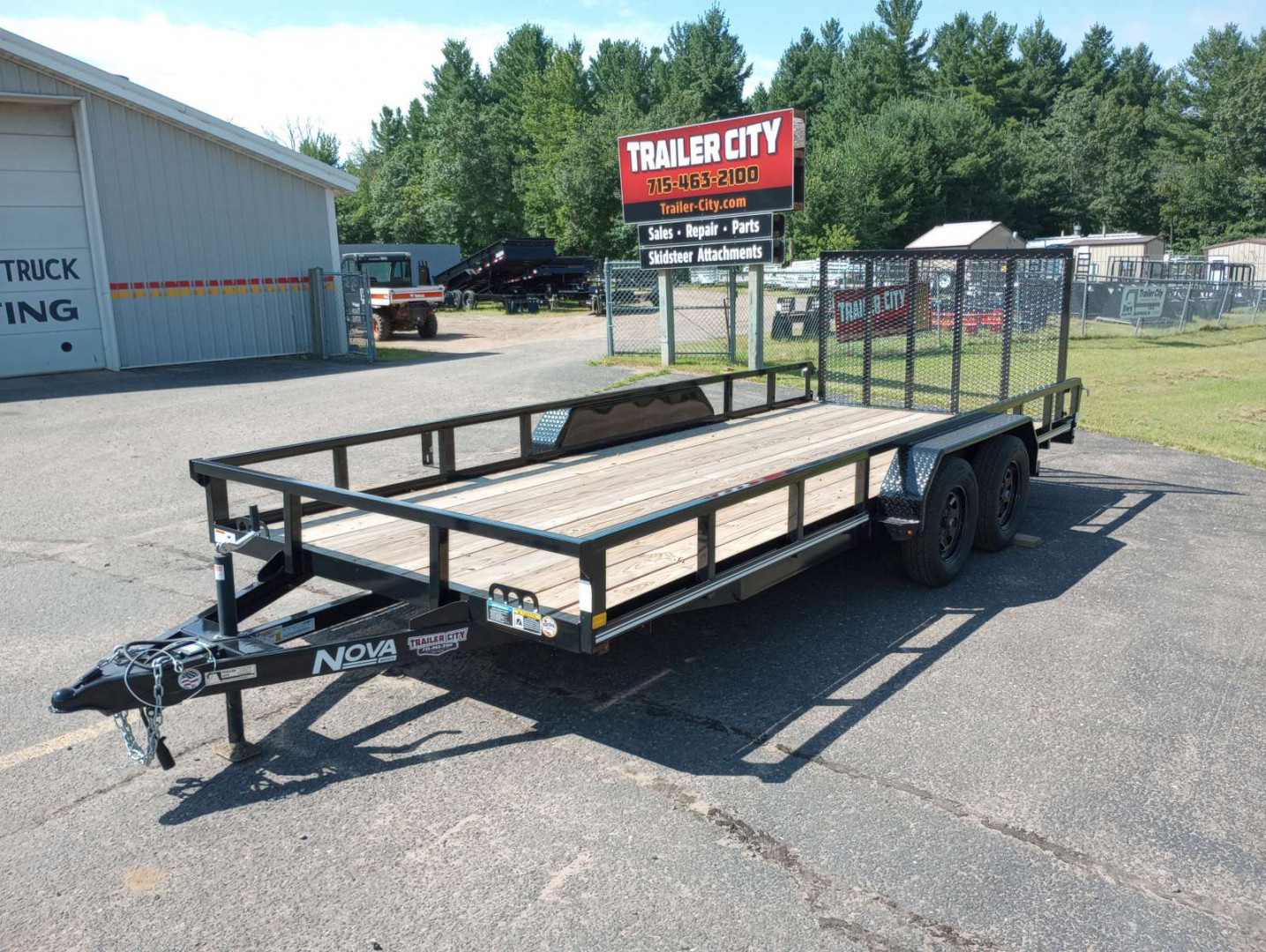 Used Midsota Nova Utility Trailer 82"x18' Tandem Axle