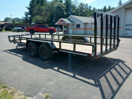 Used Midsota Nova Utility Trailer 82"x18' Tandem Axle