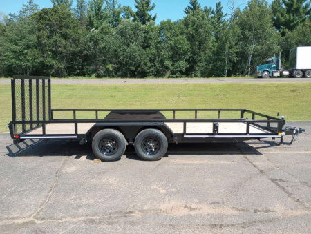 Used Midsota Nova Utility Trailer 82"x18' Tandem Axle